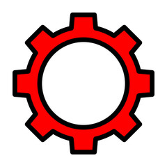 Gear Vector Filled Icon Design