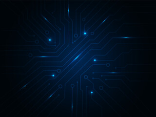 Geometric background and high tech circuit board connection system
