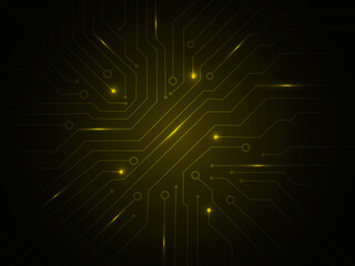 Geometric background and high tech circuit board connection system
