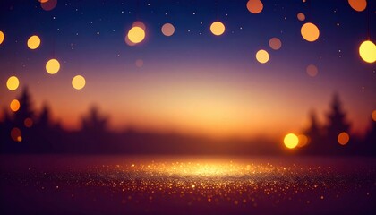 Fototapeta premium Magical sunset glow serene forest landscape nature scene tranquil environment wide view dreamy concept