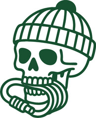 vector illustration of a skull