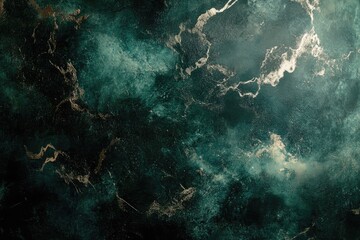 Obraz premium Deep teal and gold marble texture