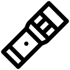 Torch. Editable stroke vector icon.