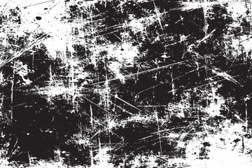 Heavily Distressed Black and White Grunge with Intense Scratches