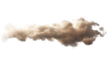 Sandstorm dust cloud slowly drifting across an arid landscape during the late afternoon, creating a dramatic atmosphere and affecting visibility