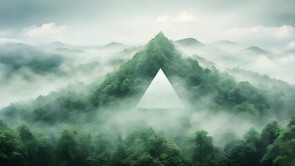 clouds over the mountains
