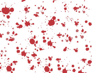 blood drop on white