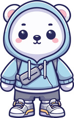Illustration Vector Character Mascot Polar Bear