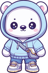 Illustration Vector Character Mascot Polar Bear