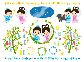 七夕のイラスト素材