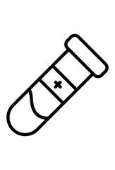 Medical sample vial, marked for diagnostic testing.
Blood collection tube, symbolizing medical examination.
