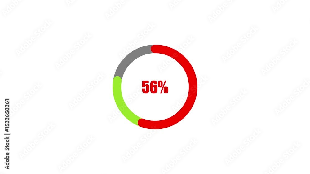 Fototapete progress bar with number showing task completion status. bar visualizes loading stage and numeric pe