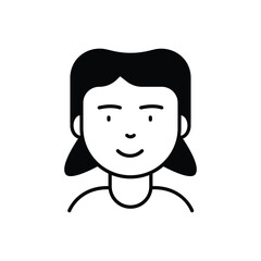 Female Child Icon vector