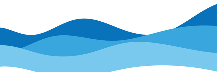 Water waves blue flow background vector image simple graphic illustration, abstract fluid wavy river pattern shape backdrop, ocean sea cartoon fun cute zigzag curve motion element, smoke decor .EPS 10