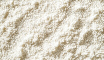 Close-up view of a mound of fine, white powder