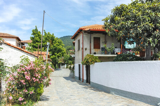 The historical Village of Ampelakia, Larissa, Greece