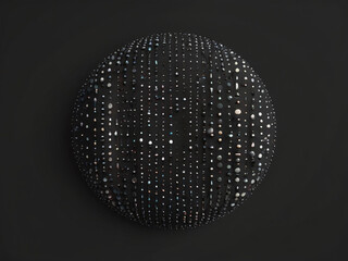 Minimalist Broken Circle of Glowing Dots on Dark Background – Abstract Geometric Digital Art with Modern Aesthetic