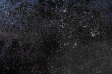 black enameled metal with stains and scratches