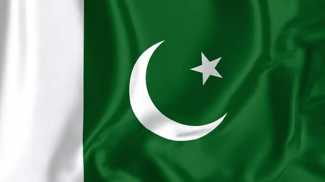 Pakistan waving flag background video