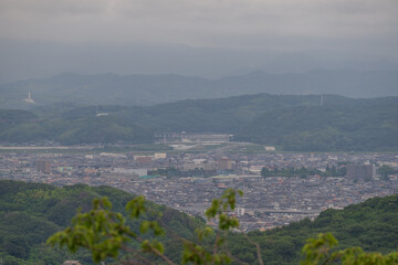 日本の岡山県倉敷市の種松山公園西園地の美しい風景