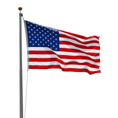 American Flag: Waving Stars and Stripes
