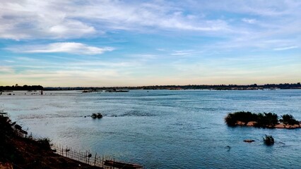 Evening atmosphere along the Mekong River