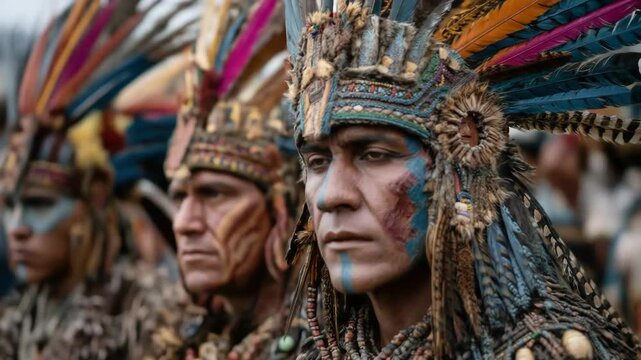 Indigenous Men Ceremonial Headdress.