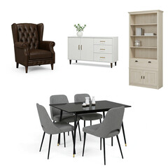 Fototapeta premium furniture icons set