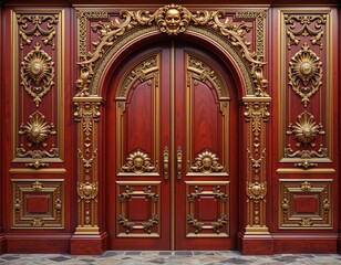 Ornate Louis XIV Style Door, Architectural Detail