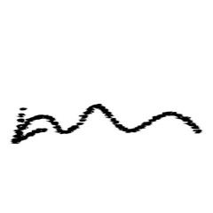 Fototapeta premium Arrow grunge vector icon. Arrow hand drawn marker. Arrow chalk grunge paint.