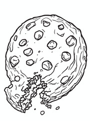 Chocolate chip cookie .eps