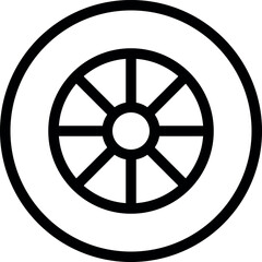 Tire icon vector templates Art & Illustration