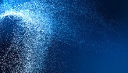 浮遊する青い粒子　光と空間が交差するミニマルな背景