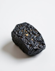 Exploring unique obsidian stone natural formation geology home decor close-up natural beauty