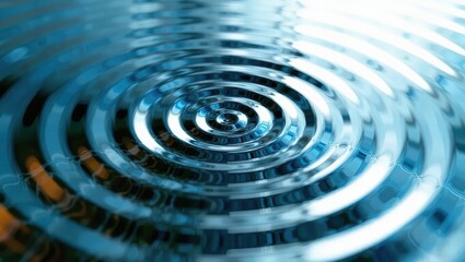 Water Ripple Concentric Wave Pattern