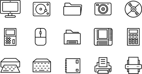 retro computer interface elements set  old pc ui i (1).eps