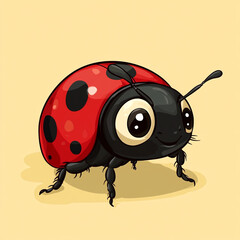Fototapeta premium ladybug on light background 
