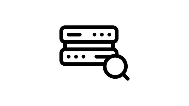 server minimalist stroke animation