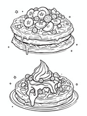 Delicious waffles.eps