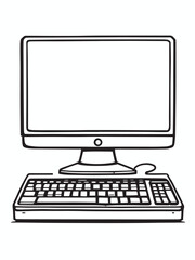 Fototapeta premium Desktop computer .eps