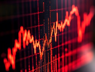 Graph of stock rebound after sharp drop, concept of recovery