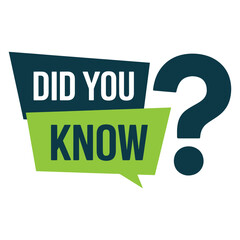 Did You Know Text Banner – Fun Fact Trivia Label Design Template