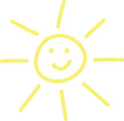 Cheerful Cartoon Sun Illustration