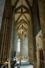 Fototapeta premium Interior of Mont Saint-Michel Abbey