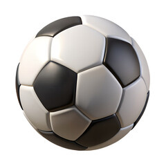 Fototapeta premium Classic Soccer Ball Design A Timeless Symbol of Sport and Teamwork on a Transparent Backdrop