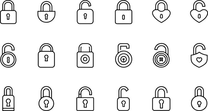 lock open and lock closed icons  lock icon set  pa (1).eps