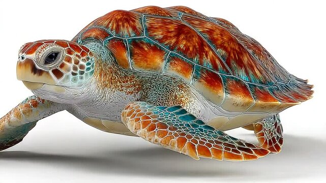 Magnificent sea turtle parade showcasing vibrant colors and intricate shell patterns