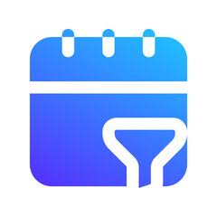 date filter gradient fill icon