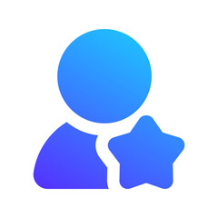 user role gradient fill icon