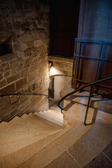 Interior of Mont Saint-Michel Abbey